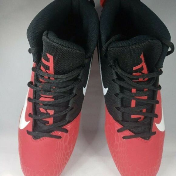 Nike Force Zoom Trout 5 Baseball Cleats Red Black Metal Men’s Size 12 AH3373-601 main image 6